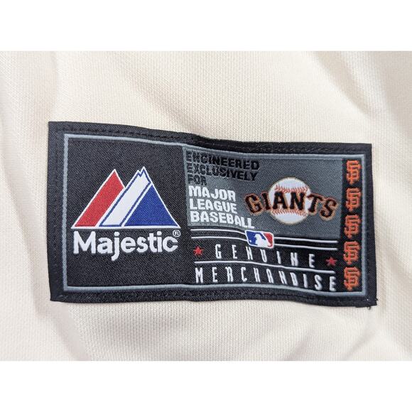 NWT 2012 World Series Patch San Francisco Giants Home Jersey Majestic Size L MLB - Picture 6 of 10